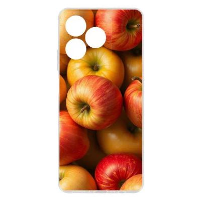 Лот: 25540319. Фото: 1. Чехол Krutoff Clear Case "Яблоки... Чехлы, бамперы