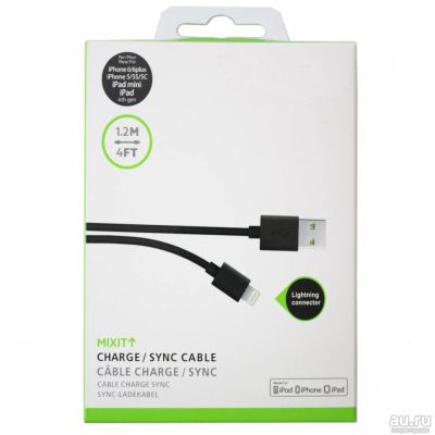 Лот: 9523512. Фото: 1. Кабель для iphone 5 Черный BLK... Дата-кабели, переходники