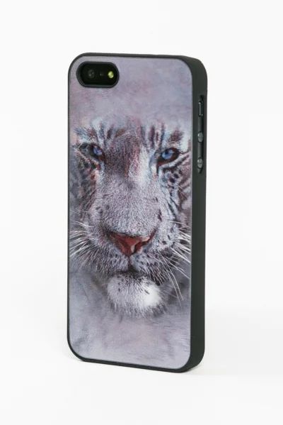 Лот: 3374247. Фото: 1. Чехол на IPhone5-тигр 3Д. Чехлы, бамперы