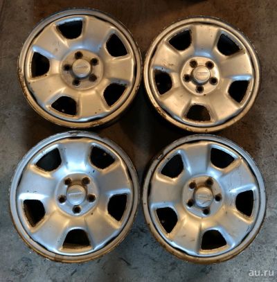 Лот: 14930725. Фото: 1. Штампованные диски Subaru R15... Диски