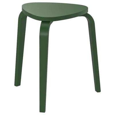 Лот: 18350527. Фото: 1. Табурет, Береза, темно-зеленый. Столы, стулья, обеденные группы