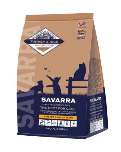 Лот: 6996654. Фото: 1. Корм Savarra Light Cat для кошек... Корма
