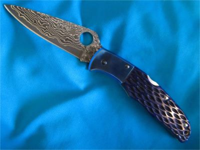 Лот: 9836996. Фото: 1. Spyderco Endura Sprint Run Blue... Ножи, топоры