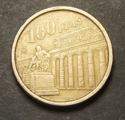 Лот: 9469510. Фото: 1. Испания 100 песет 1994 Музей Прадо... Европа