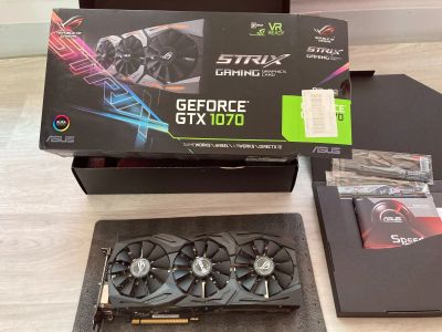 Лот: 20560372. Фото: 1. Видеокарта Asus GeForce GTX 1070... Видеокарты