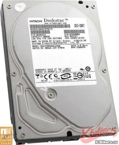 Лот: 2473804. Фото: 1. Hitachi 500 Гб Deskstar P7K500... Жёсткие диски (HDD)