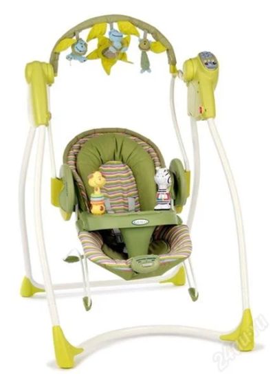 Лот: 1415853. Фото: 1. Graco Swing N"Bounce электрокачели. Ходунки, прыгунки, качели