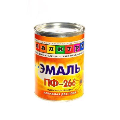 Лот: 24099898. Фото: 1. Эмаль Палитра, ПФ-266, алкидная... Краски, лаки, растворитель