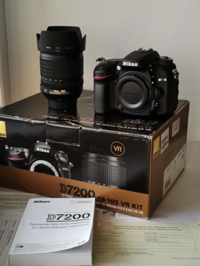 Лот: 16343748. Фото: 1. Фотоаппарат Nikon D7200 kit 18-105... Цифровые зеркальные