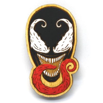 Лот: 14836085. Фото: 1. Деревянный Значок Веном(Venom... Сувенирные
