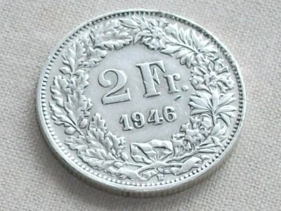 Лот: 14841264. Фото: 1. Монета 2 франка два Швейцария... Европа