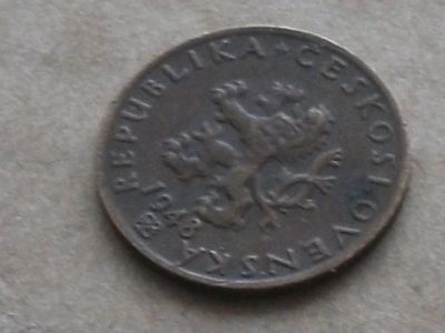 Лот: 13207662. Фото: 1. Монета 20 геллер Чехословакия... Европа