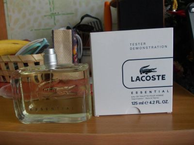 Лот: 4427019. Фото: 1. Essential от Lacoste 125мл тестер... Мужская парфюмерия