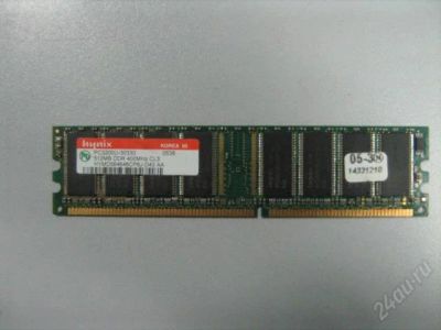 Лот: 975746. Фото: 1. Память DDR 512Mb 400Mhz Hynix. Оперативная память