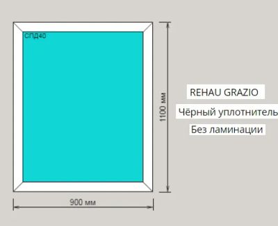 Лот: 22168699. Фото: 1. ОКНО ПВХ REHAU 900*1100 от производителя... Окна, балконы