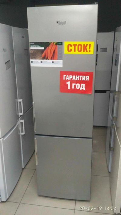 Лот: 13266912. Фото: 1. Холодильник hotpoint-ariston hf... Холодильники, морозильные камеры