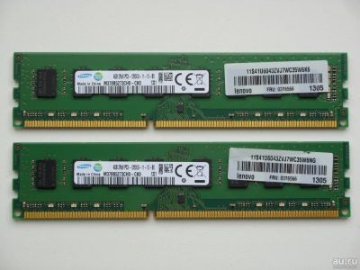 Лот: 11066755. Фото: 1. 8Gb (2 x 4Gb) Samsung PC3-12800... Оперативная память