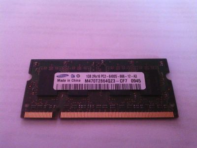 Лот: 4184118. Фото: 1. Для ноутбука Samsung DDR2 1 GB... Оперативная память