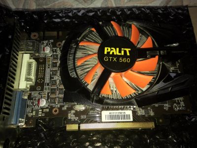 Лот: 7582966. Фото: 1. Palit GeForce GTX 560. Видеокарты
