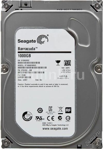 Лот: 6419855. Фото: 1. Новый жесткий диск на 1000GB. Жёсткие диски (HDD)