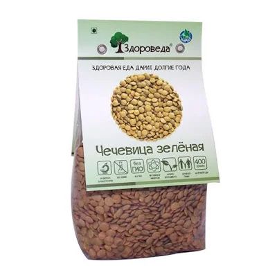 Лот: 8379095. Фото: 1. Чечевица зелёная, "Здороведа... Диетическое питание