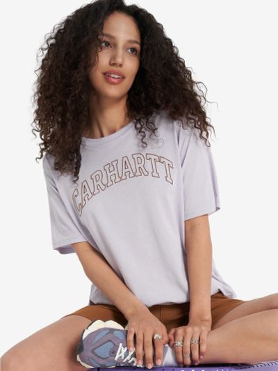 Лот: 22452317. Фото: 1. Футболка женская Carhartt, Фиолетовый. Другое (спортивная одежда)