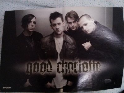 Лот: 6721849. Фото: 1. постер плакат good charlotte. Наклейки, карточки, вкладыши