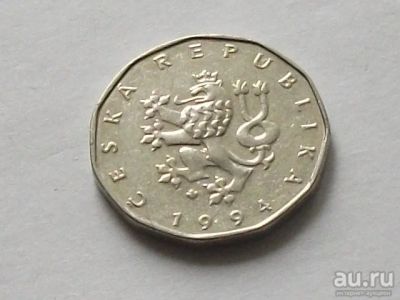Лот: 16068714. Фото: 1. Монета 2 кроны две Чехия 1994... Европа