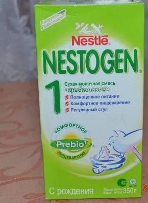 Лот: 5149044. Фото: 1. Детская смесь nestogen 1 (350грамм... Детское питание