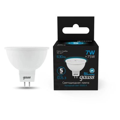 Лот: 24542840. Фото: 1. Светодиодные лампы Gauss MR16... Лампочки