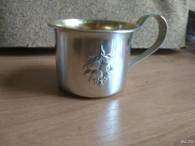 Лот: 9922416. Фото: 1. Серебряная кружка, интересный... Ювелирные изделия