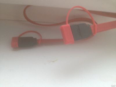 Лот: 13519235. Фото: 1. SATA красный кабель actuone. Шлейфы, кабели, переходники
