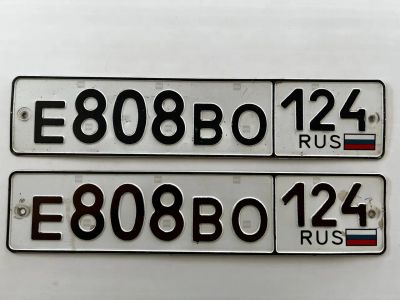 Лот: 22852391. Фото: 1. гос номер Е 808 ВО 124. Госномера