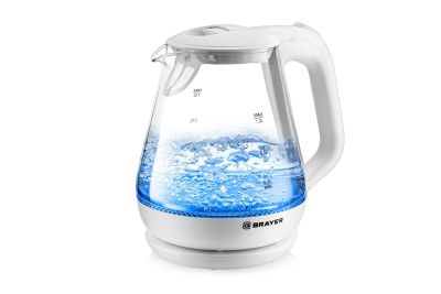 Лот: 23659362. Фото: 1. Чайник BRAYER BR1063WH. Чайники, кофемашины, кулеры