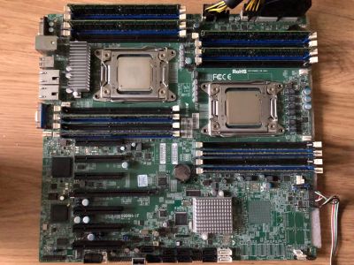 Лот: 13916445. Фото: 1. Плата Supermicro X9DRH-iF + 2... Материнские платы