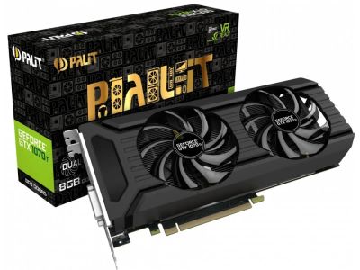 Лот: 12629981. Фото: 1. Видеокарта Palit GeForce GTX 1070... Видеокарты