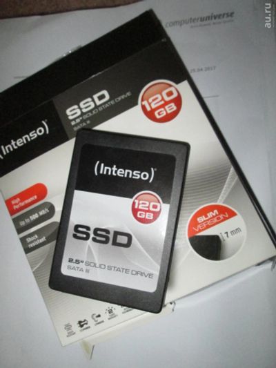 Лот: 12243940. Фото: 1. 120 ГБ SSD-накопитель Intenso. SSD-накопители