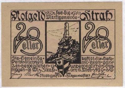 Лот: 1414796. Фото: 1. Австрия. Нотгельд. 20 геллер 1920г... Германия и Австрия