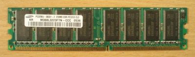 Лот: 25310376. Фото: 1. RAM DIMM, 256MB, DDR1, PC3200... Оперативная память