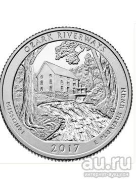 Лот: 9887203. Фото: 1. США 25 центов 2017 года. 38 Парк... Америка