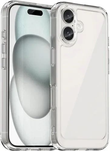 Лот: 24073031. Фото: 1. Чехол iPhone 16 Plus Силикон Прозрачный... Чехлы, бамперы