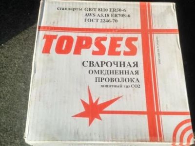 Лот: 12152754. Фото: 1. Сварочная проволока Topses 0.8... Электроды, проволока для сварки