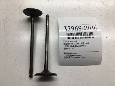 Лот: 20386406. Фото: 1. Клапан впускной Nissan Note 2005... Двигатель и элементы двигателя