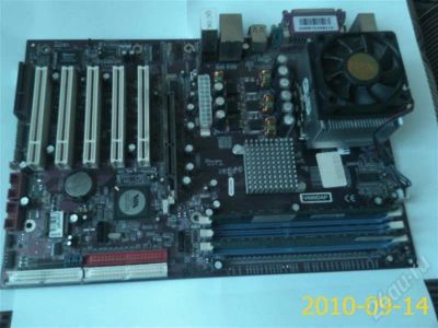 Лот: 512644. Фото: 1. AMD Sempron 2800+ (комплект: мать... Материнские платы