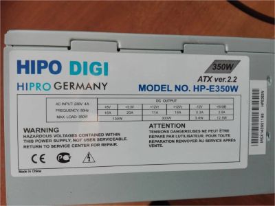 Лот: 7480385. Фото: 1. Блок питания HiPRO HIPO DIGI HP-E350W... Корпуса, блоки питания