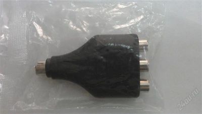 Лот: 1549109. Фото: 1. Переходник S-Video (7 pin) - 3xRCA. Шлейфы, кабели, переходники