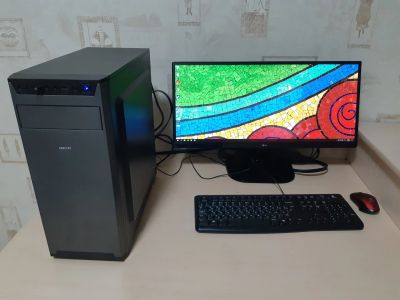 Лот: 13205402. Фото: 1. Игровой ПК (i5-7400/GTX 1070 8gb... Компьютеры в сборе