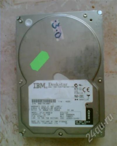 Лот: 458251. Фото: 1. Глючащий IBM DTLA-305010 (10 Gb... Жёсткие диски (HDD)
