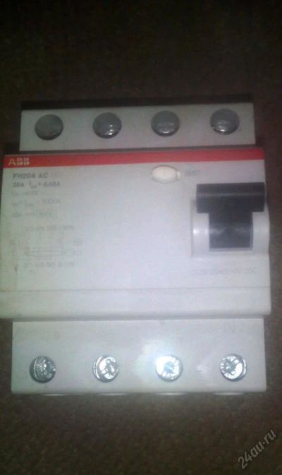 Лот: 5558397. Фото: 1. УЗО ABB F204 AC-25/0,03. Автоматы, пакетники, предохранители