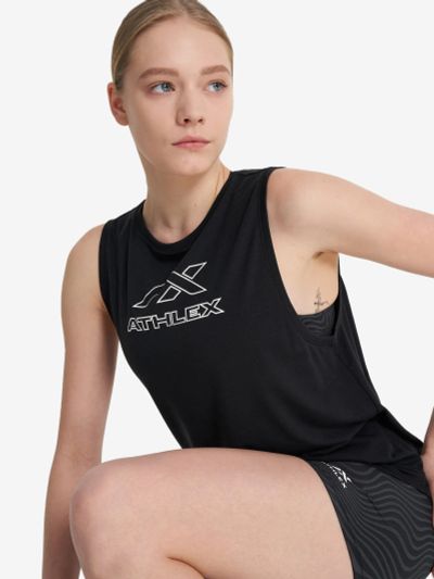 Лот: 22986747. Фото: 1. Майка женская Athlex, Черный. Топы, майки